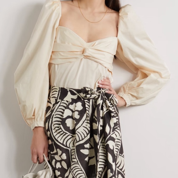 Johanna Ortiz Love Me Like 70s Top Ecru SZ 12 - Picture 1 of 6